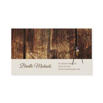 Rustic Dark Wood Giant Spider Elegant Script