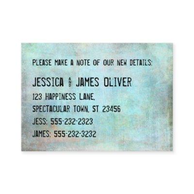 Rustic Distressed Grunge We've Moved Handout Card