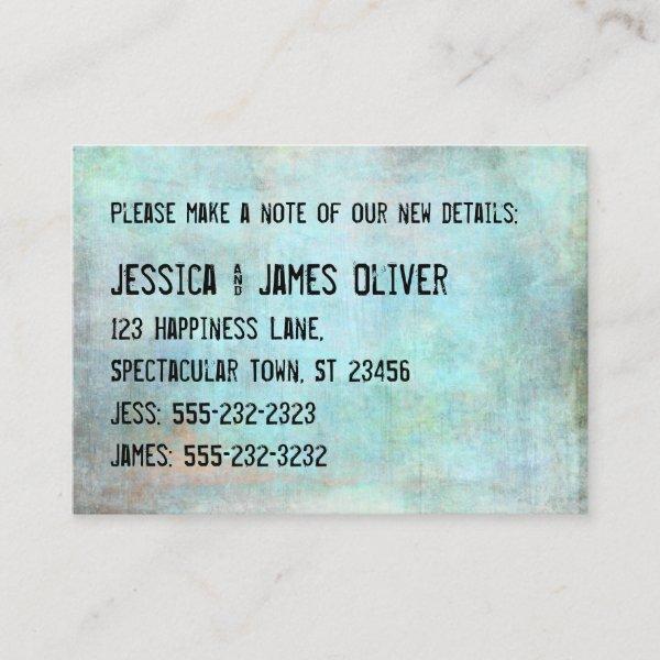 Rustic Distressed Grunge We've Moved Handout Card