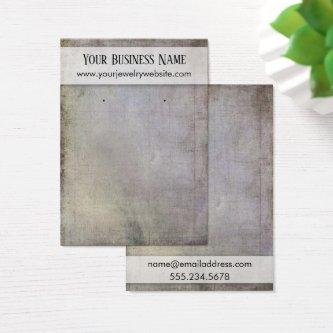 Rustic Earthtone Earring Holder Display Cards