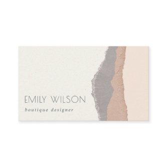 Rustic Elegant Pastel Blush Kraft Mountain Waves