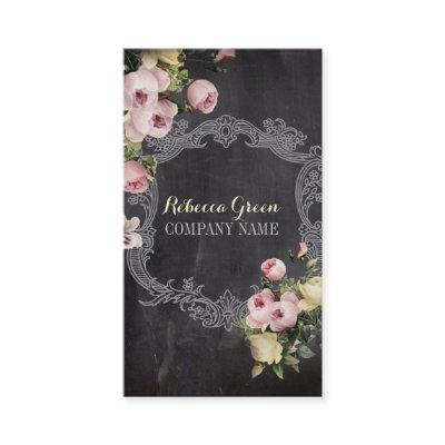 rustic elegant vintage botanical chalkboard floral