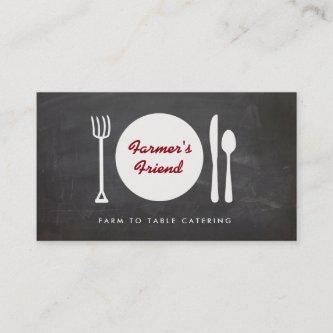 Rustic Farm to Table Catering Chalkboard