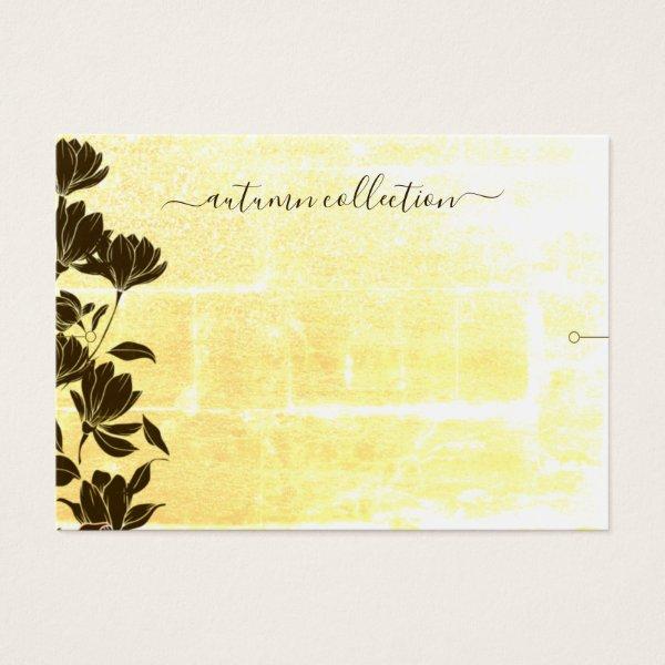 Rustic Floral Autumn Boho Bracelet Display Card