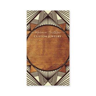 Rustic Geometric Art Deco Earrings Display Cards
