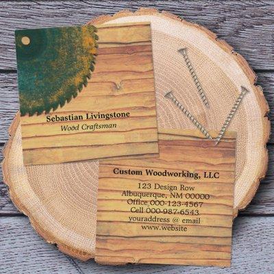 Rustic Green Circular Saw Woodworking Profession Square
