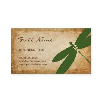 Rustic Green Dragonfly Parchment Paper