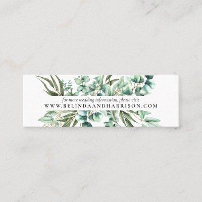 Rustic Greenery Eucalyptus Wedding Website Mini