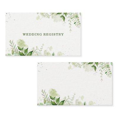 Rustic Greenery Vineyard Wedding Registry