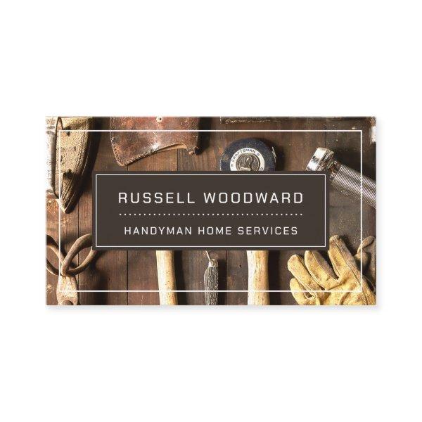 Rustic Handyman Carpenter Tools Of Trade
