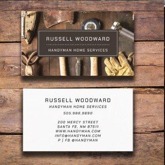 Rustic Handyman Carpenter Tools Of Trade