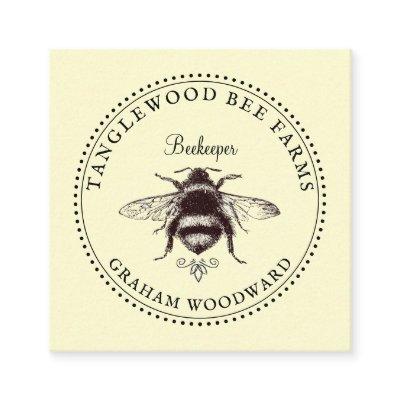 Rustic Honey Bee Apiary Beekeeper Honey Products Square