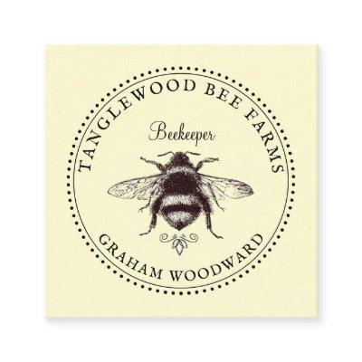 Rustic Honey Bee Apiary Beekeeper Honey Products Square