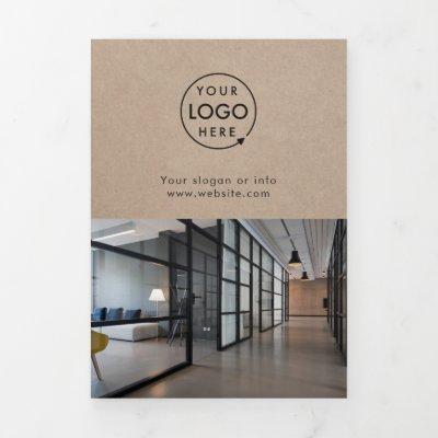 Rustic Kraft | Business Logo Tri-fold Brochure