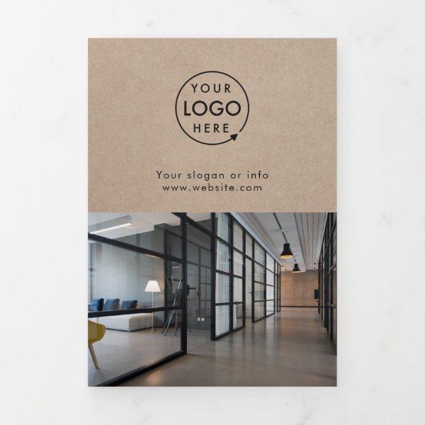 Rustic Kraft | Business Logo Tri-fold Brochure