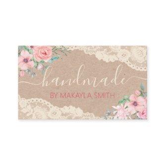 Rustic Kraft Lace Handmade Spa Bath Body Candle