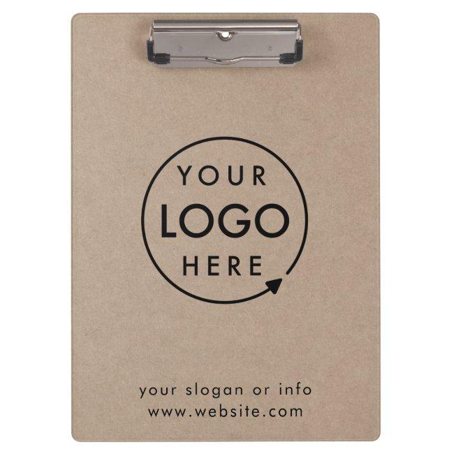 Rustic Kraft Logo | Business Corporate Modern Clipboard