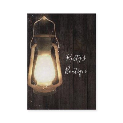 Rustic Lantern Light Brown Wood Farmhouse Barn