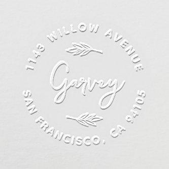 Rustic Last Name & Address | Business or Personal Embosser