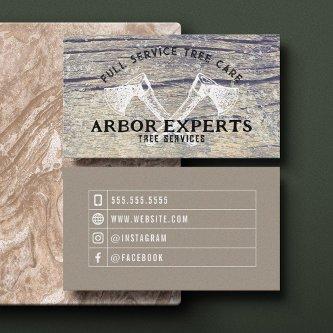 Rustic Masculine Tree Axes Wood Arbor