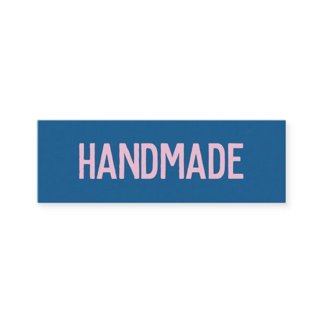 Rustic modern pink blue handmade gifts seller mini