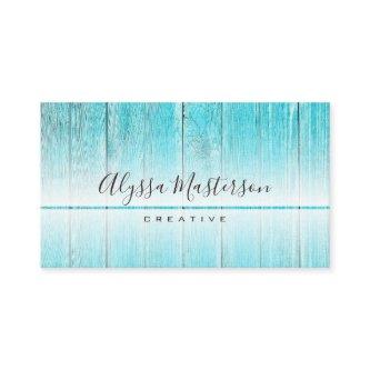 Rustic Modern Weathered Turquoise Barnwood