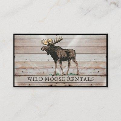 Rustic Moose Wood Cabin Bed Breakfast
