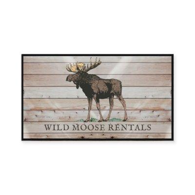 Rustic Moose Wood Cabin Bed Breakfast