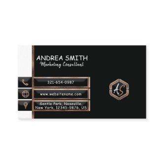 Rustic Orange Terracotta Modern Minimalist Foil