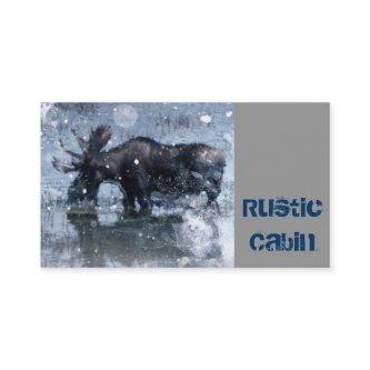 Rustic outdoorsman  wilderness wildlife bull moose