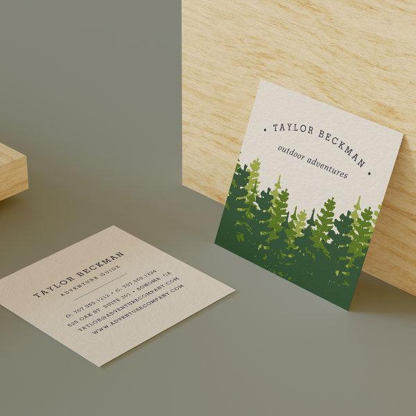 Rustic Pine Forest Square