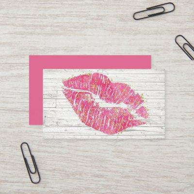 Rustic Pink Lips  Template