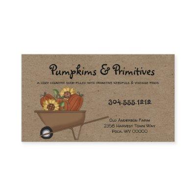 Rustic Primitive Fall Pumpkins and Sunflowers