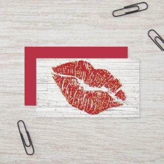 Rustic Red Lips  Template