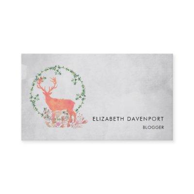 Rustic Reindeer Boho Watercolor