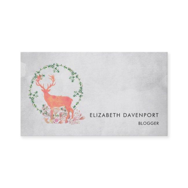 Rustic Reindeer Boho Watercolor