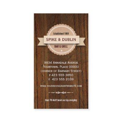 Rustic Restaurant Hospitality