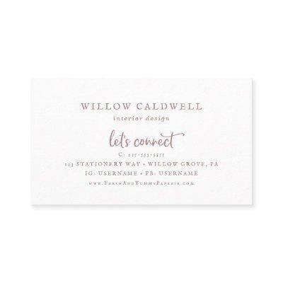 Rustic Rose Gold Script