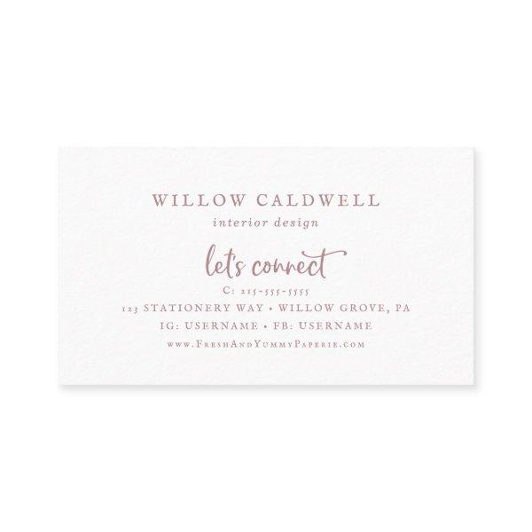Rustic Rose Gold Script