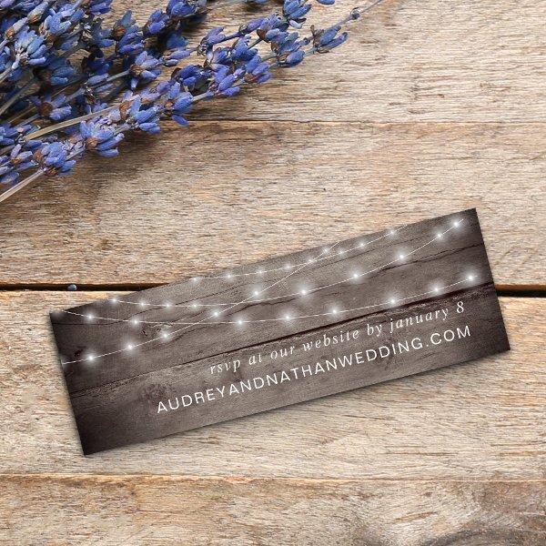 Rustic RSVP Wedding Website | Mini Cards