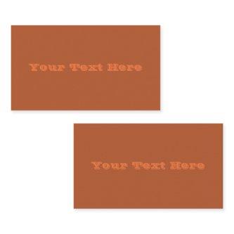 Rustic Rust Brown Solid Color
