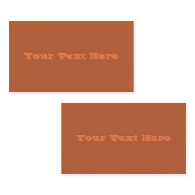 Rustic Rust Brown Solid Color