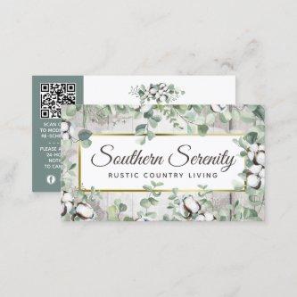 Rustic Southern Watercolor Cotton Appointment
