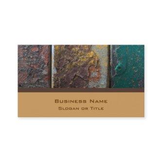 Rustic Texture With Flaking Paint On Rusty Metal