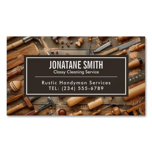 Rustic Tools Carpenter Handyman Woodworker  Magnet