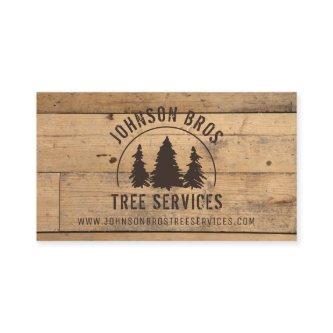 Rustic Trees Wood Plank