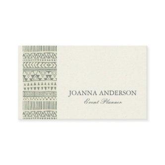 RUSTIC TRIBAL GREY BOHEMIAN PATTERN PERSONALIZED