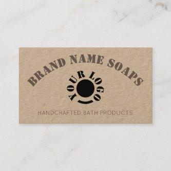 Rustic Vintage Logo Template Handmade Curved Text