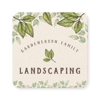 Rustic Watercolor Landscaping Square