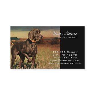 rustic western country farm labrador retriever